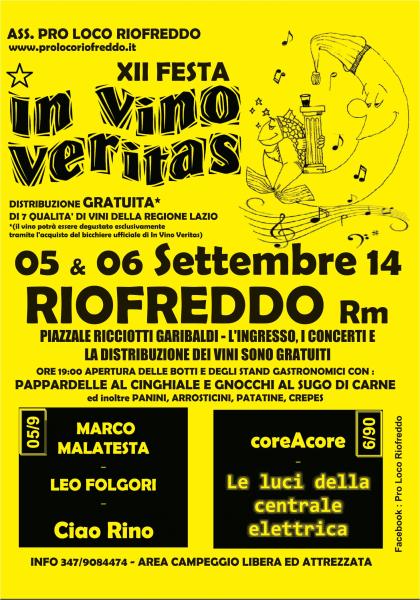 XII Festa IN VINO VERITAS