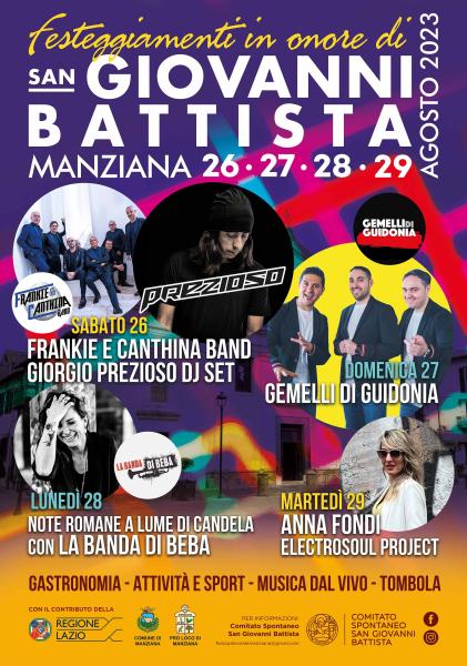 Festa del patrono SanGiovanni Battista a Manziana