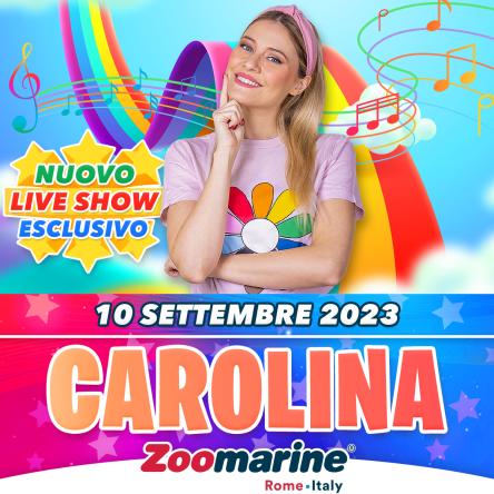 Nuovo show per Carolina, star della tv per i piccoli, che torna il 10 settembre a Zoomarine.