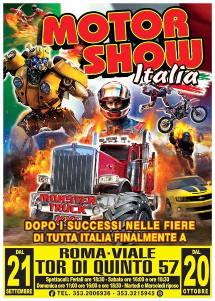 Rombo dei motori dai film celebri, guida estrema e Monster Truck.