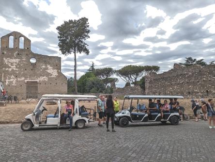 appia antica e catacombe tour in golf cart piccoli gruppi IN INGLESE 12 ottobre 2024