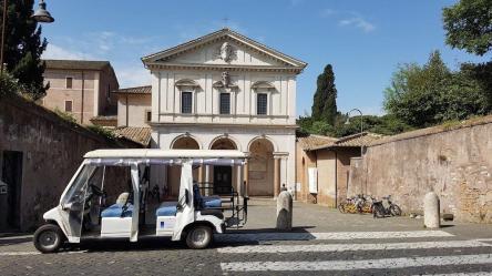 appia antica e catacombe tour guidato in golf cart