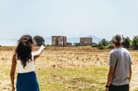 Appia antica e catacombe tour guidato in golf cart