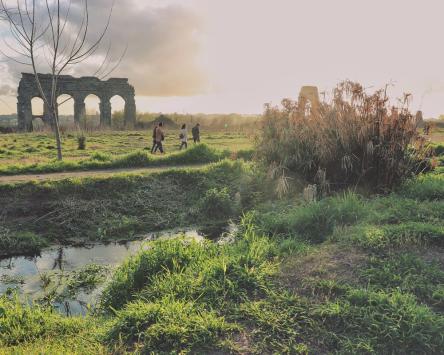 Tramonto sugli Acquedotti di Roma Antica - visita guidata a piedi