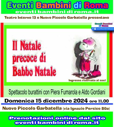 Spettacolo per bambini “Il Natale precoce di Babbo Natale”